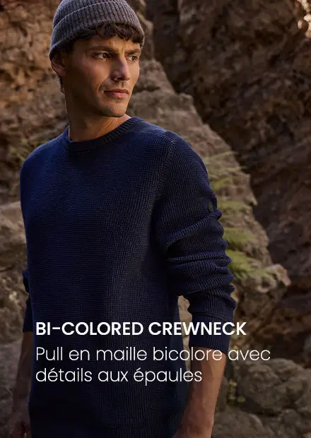 Bi-colored Crewneck