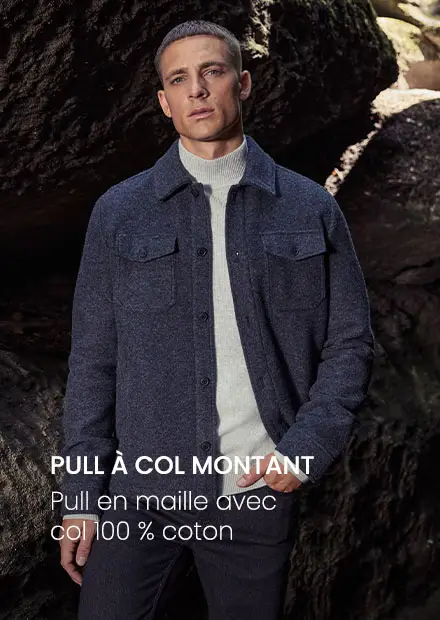 Pull à col montant