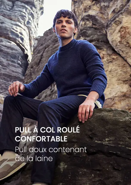 Pull à col roulé