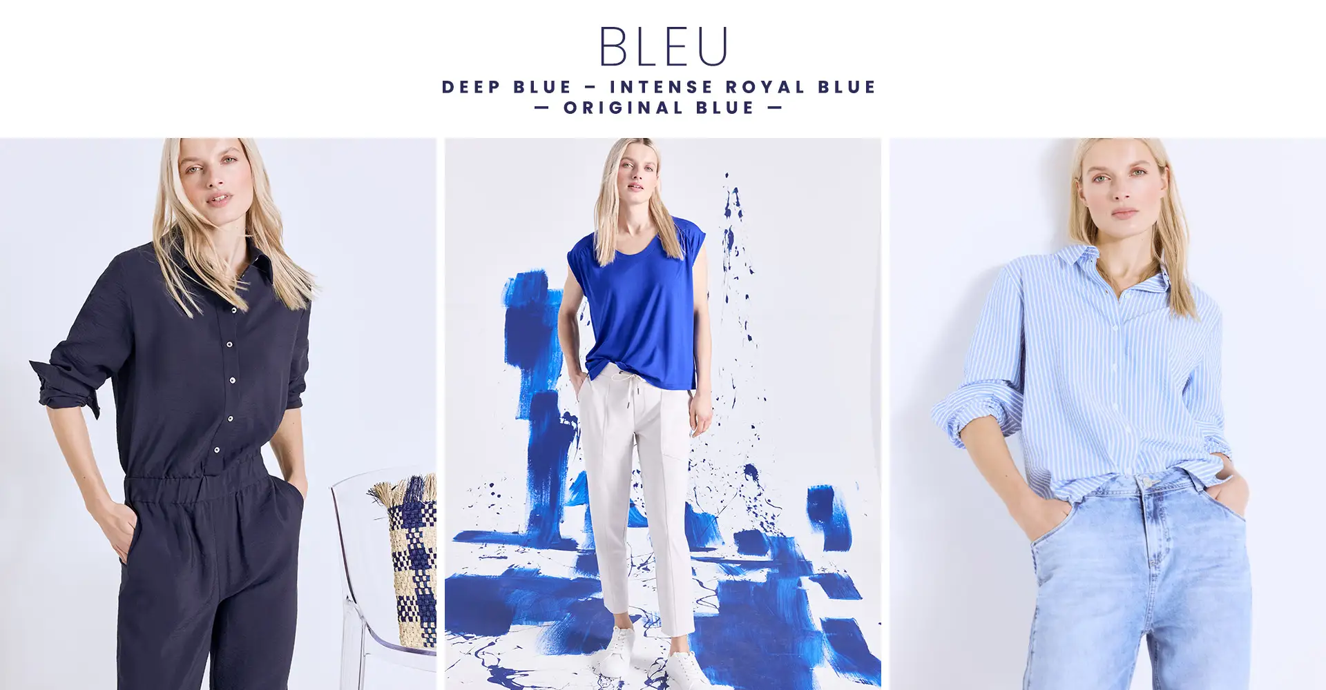 Bleu Deep blue – intense royal blue – original blue